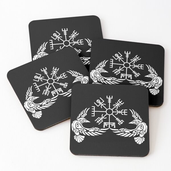 Item preview, White crows and a Viking compass designed and sold by Lagueny.