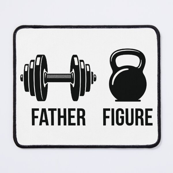Item preview, Funny Father Figure Gym Dumbbell Kettlebell Pun designed and sold by FunFitLife Studio.