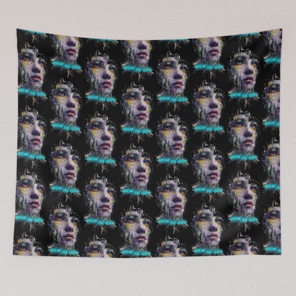 Item preview, Break The Code Glitch Cyberpunk Hacker Portrait Art designed and sold by PixelQ.