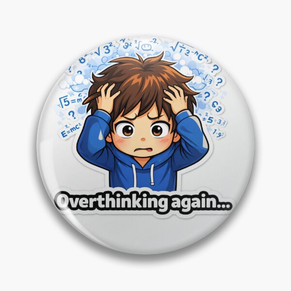 Item preview, Overthinking Again designed and sold by IntroInk.