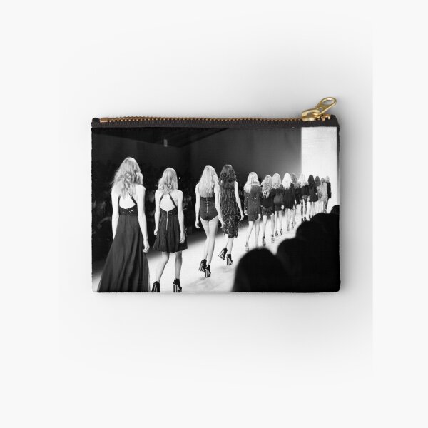 Item preview, Fashion week model catwalk black and white photograph poster art print designed and sold by Astrid Arkhangelsky.