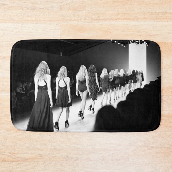 Item preview, Fashion week model catwalk black and white photograph poster art print designed and sold by Astrid Arkhangelsky.