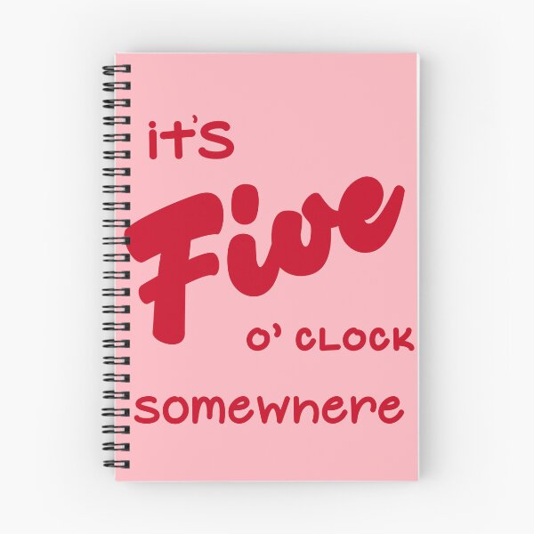 Item preview, It's Five O' Clock Somewhere (Pink) designed and sold by MariePopPrints.