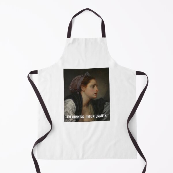 Item preview, Thinking… Unfortunately – Classical Art Meme designed and sold by sorryNOTsorry.brand.
