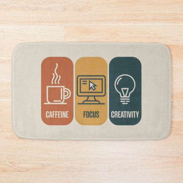 Item preview, Caffeine Focus Creativity Coffee and Digital Art Design designed and sold by SplashTastic.