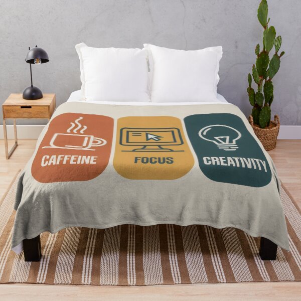 Item preview, Caffeine Focus Creativity Coffee and Digital Art Design designed and sold by SplashTastic.