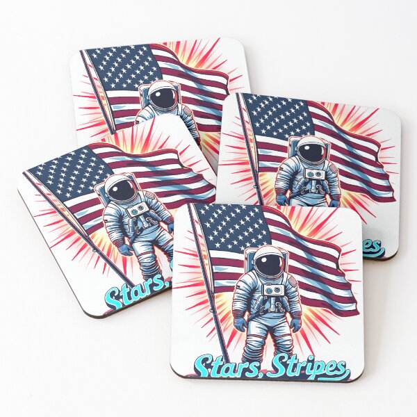 Item preview, Liberty Beyond the Earth – Futuristic Astronaut Freedom Space Graphic T-Shirt designed and sold by MilaPrintify.