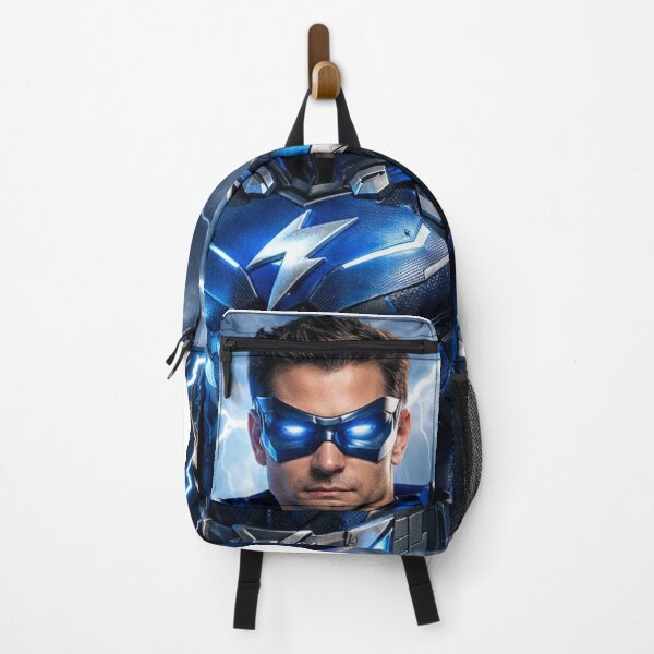 Item preview, Electric Blue Superhero Controlling Lightning Storm designed and sold by NiceArtsPlace.