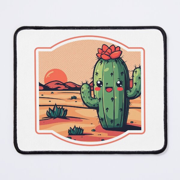 Item preview, Cute Cactus at Sunset in the Desert designed and sold by Retro-Bloom.
