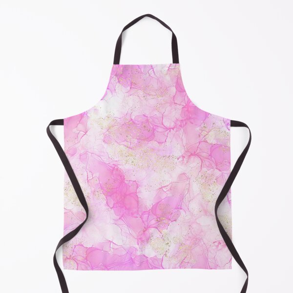 Item preview, Pink alcoholic ink with gold glitter designed and sold by limuliru.