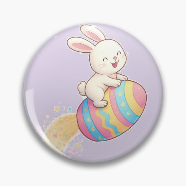 Item preview, Cute Bunny Riding a Colorful Easter Egg With Sparkling Trail - Happy Easter  designed and sold by FireOrchid.