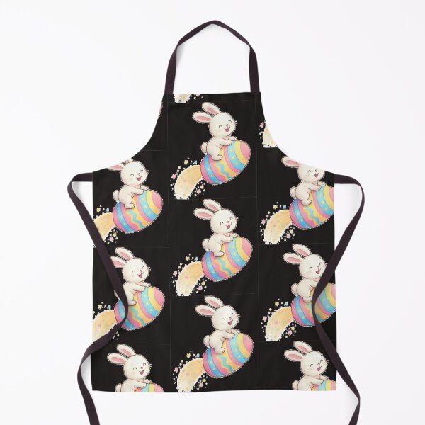 Item preview, Cute Bunny Riding a Colorful Easter Egg With Sparkling Trail - Happy Easter designed and sold by FireOrchid.