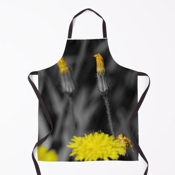 Item preview, Yellow flower buds on a black and white background designed and sold by Christian Bestard.