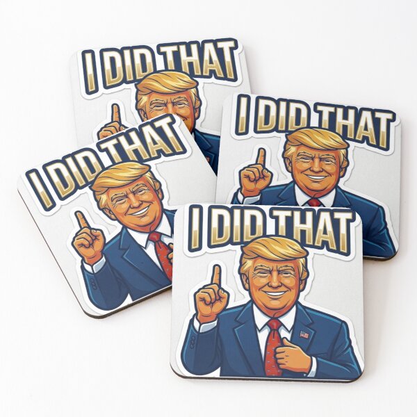 Item preview, Donald Trump “I Did That” Sticker – Funny Political Cartoon, Bold Comic Sticker designed and sold by sam54796.