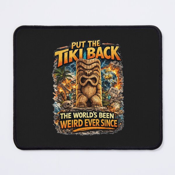 Item preview, Put The Tiki Back Retro 70s TV Parody Tiki Shirt Vintage Tropical Humor Tee designed and sold by GhostDawgs.