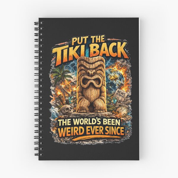 Item preview, Put The Tiki Back Retro 70s TV Parody Tiki Shirt Vintage Tropical Humor Tee designed and sold by GhostDawgs.