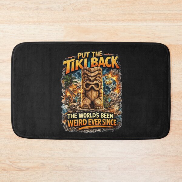 Item preview, Put The Tiki Back Retro 70s TV Parody Tiki Shirt Vintage Tropical Humor Tee designed and sold by GhostDawgs.