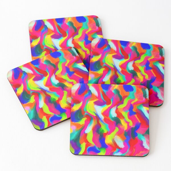 Item preview, Rainbow Brushstroke Abstract | Vibrant Colourful Modern Artwork designed and sold by Brightful Creations .