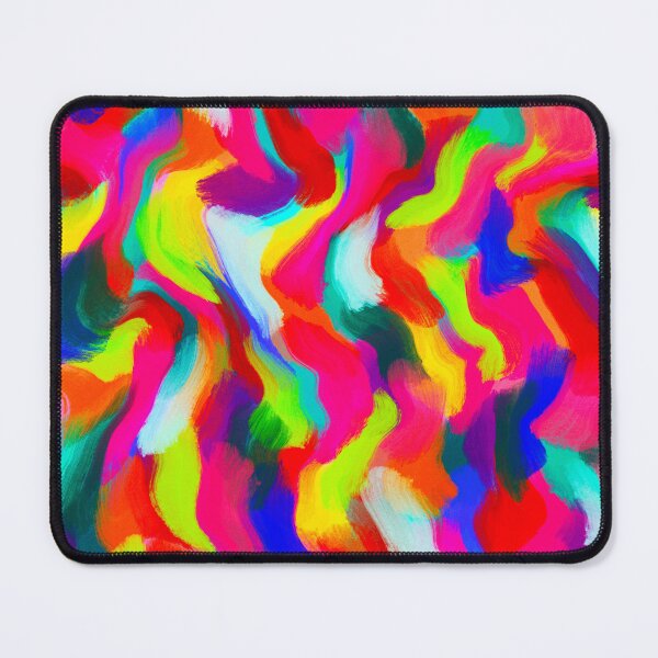 Item preview, Rainbow Brushstroke Abstract | Vibrant Colourful Modern Artwork designed and sold by Brightful Creations .