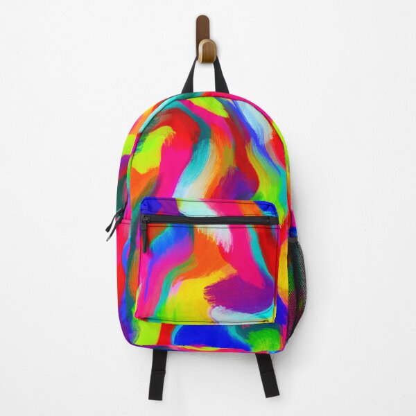 Item preview, Rainbow Brushstroke Abstract | Vibrant Colourful Modern Artwork designed and sold by Brightful Creations .