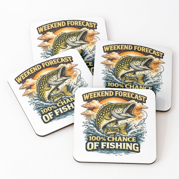 Item preview, Weekend forecast - 100% chance of fisching designed and sold by Gezonde-Voeding.