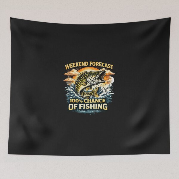 Item preview, Weekend forecast - 100% chance of fisching designed and sold by Gezonde-Voeding.