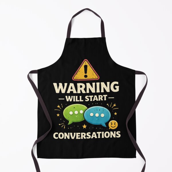 Item preview, Warning Will Start Conversations Funny Extrovert Humor Design designed and sold by Tropivaro.