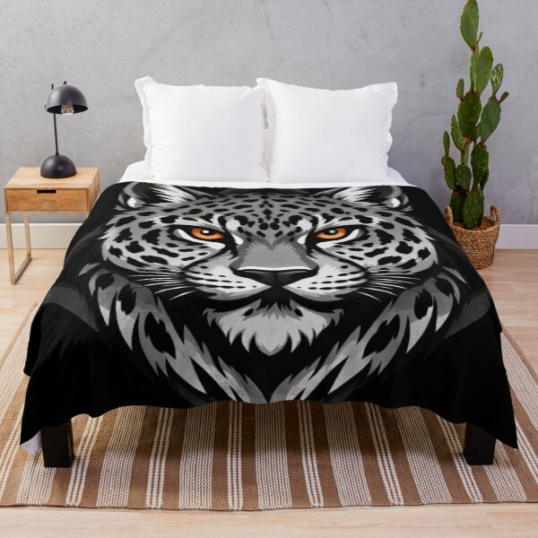 Item preview, Majestic Leopard Portrait with Striking Orange Eyes designed and sold by Prestige Parlor.