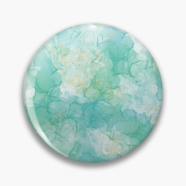 Item preview, Tinta alcohólica verde con purpurina dorada designed and sold by limuliru.