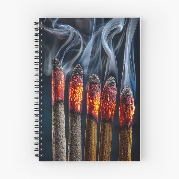 Item preview, Glowing Matchsticks with Spiraling Smoke Plumes designed and sold by Artessie.