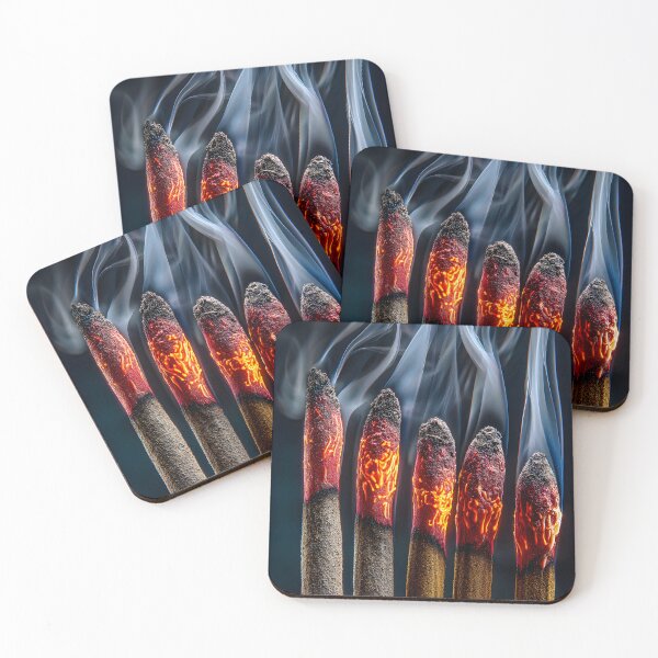Item preview, Glowing Matchsticks with Spiraling Smoke Plumes designed and sold by Artessie.