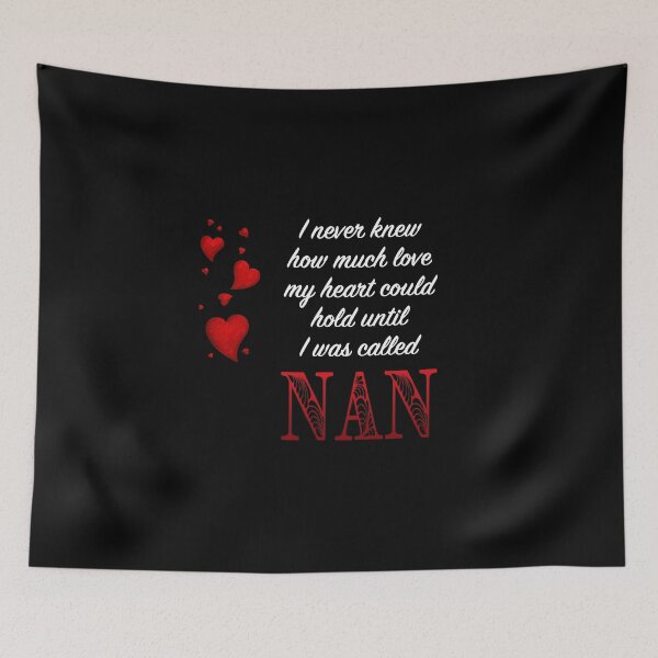 Item preview, I Never Knew How Much Love My Heart Could Hold... Nan - Black by Amanda M Lucas designed and sold by Amanda Lucas.