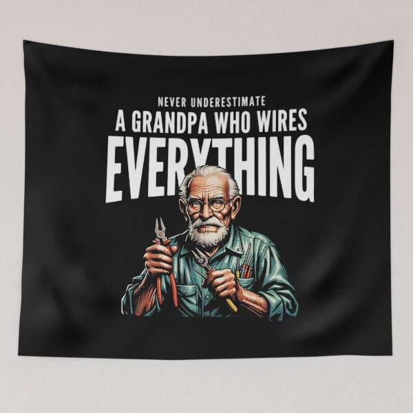 Item preview, Never Underestimate A Grandpa Who Wires Everything Electrician Legend designed and sold by AmazingViews.