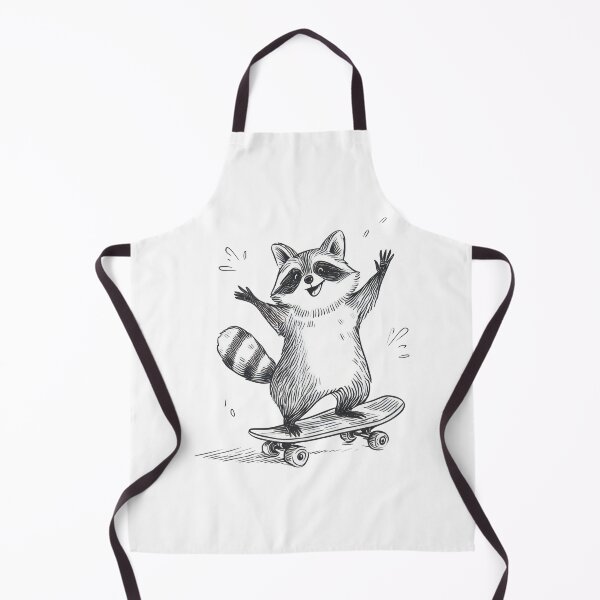 Item preview, Raccoon rides skateboard on street designed and sold by anytka.