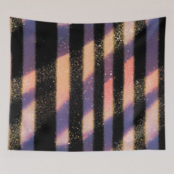 Item preview, Black Gold Glitter Blush Stripes designed and sold by bubblegoth.