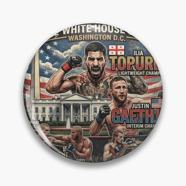 Item preview, UFC Freedom 250 White House Fight Card - Topuria vs. Gaethje & Pereira vs. Gane | America 250 Anniversary Commemorative designed and sold by FarDesign.