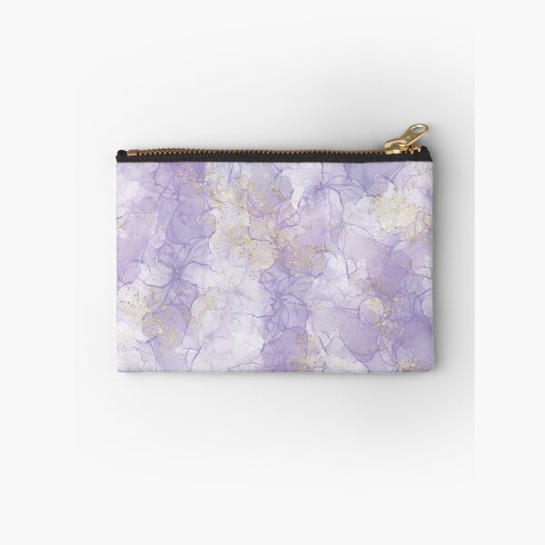 Item preview, Lavender alcohol ink with gold glitter designed and sold by limuliru.