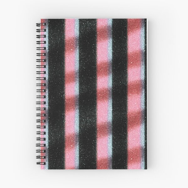 Item preview, Pink Black Glitter Stripe Pattern designed and sold by bubblegoth.