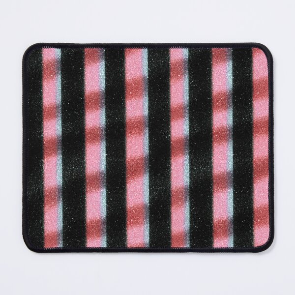 Item preview, Pink Black Glitter Stripe Pattern designed and sold by bubblegoth.