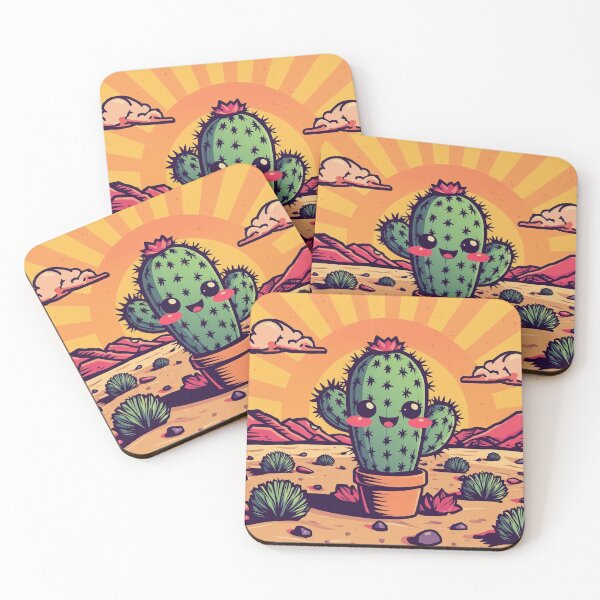 Item preview, Cute Kawaii Cacti designed and sold by Retro-Bloom.
