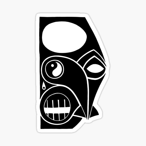Maske Totem Druide Erleuchtung Sticker