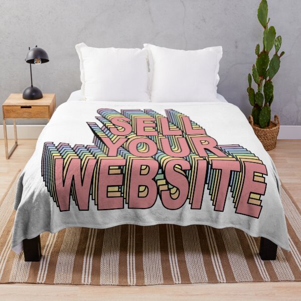 Item preview, Retro Pastel Stacked Sell Your Website - 70s Aesthetic Tech Entrepreneur designed and sold by Aesthetic Crew.