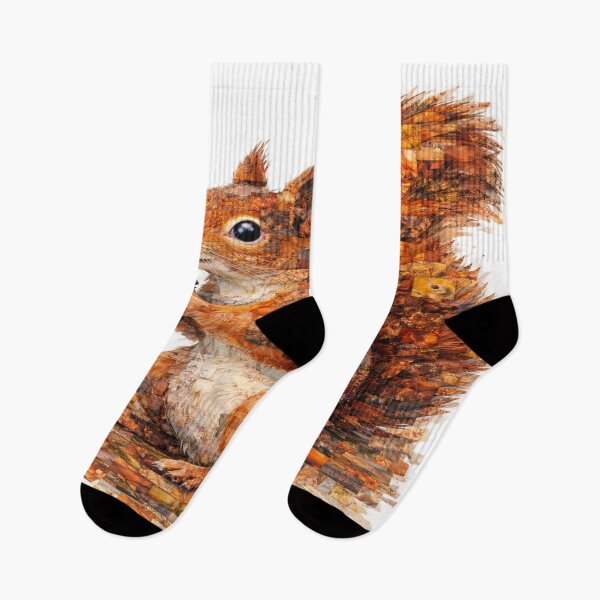 Item preview, Red Squirrel Photo Mosaic Collage designed and sold by SecretSquirrellDesigns.