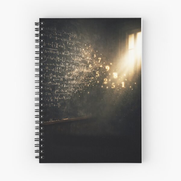 Item preview, Glowing Math Equations Chalkboard Floating Numbers Art designed and sold by Cine8.