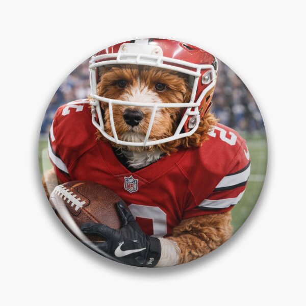 Item preview, Cockapoo Football Player on the Field designed and sold by Paul Thompson Photography.