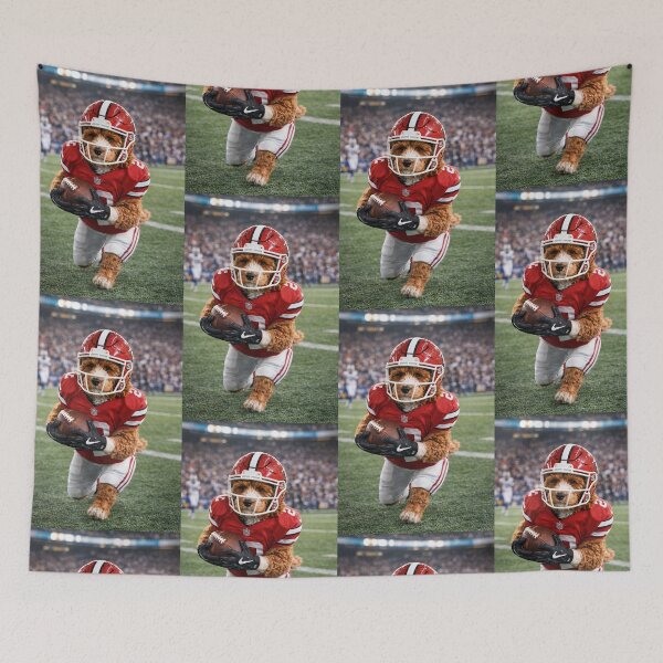 Item preview, Cockapoo Football Player on the Field designed and sold by Paul Thompson Photography.