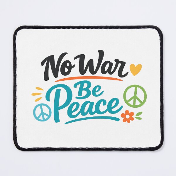 Item preview, No War Be Peace Artistic Typography Design designed and sold by Combat Skies.