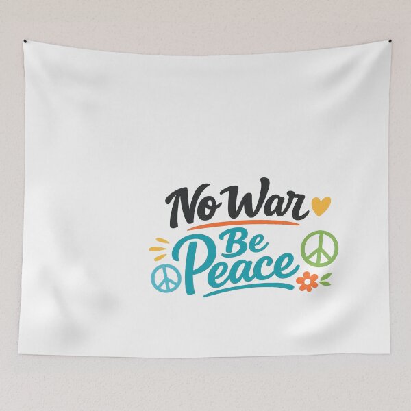 Item preview, No War Be Peace Artistic Typography Design designed and sold by Combat Skies.