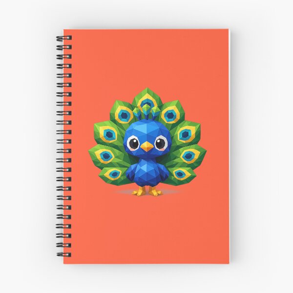 Item preview, Cute Low Poly Geometric Peacock Illustration designed and sold by AndreBarnard.