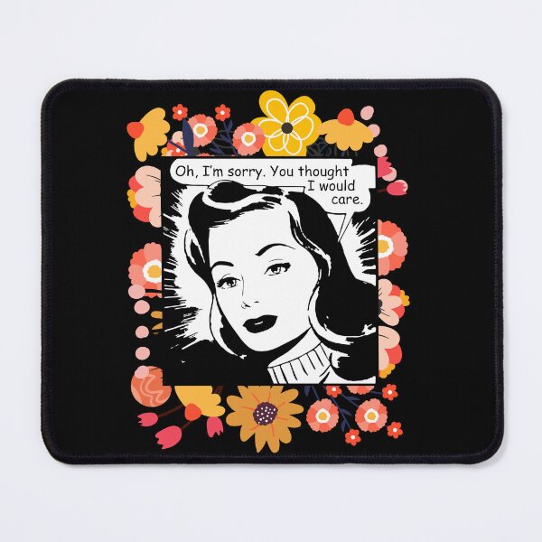 Item preview, Vintage Comic Woman You Thought I Would Care designed and sold by coodoosandco.